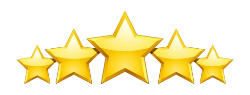 5 out of 5 stars graphic indicating client satisfaction